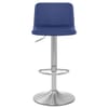 Cape Brushed Steel Stool Blue