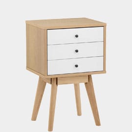 Ambience Set Of Drawers Oak & White
