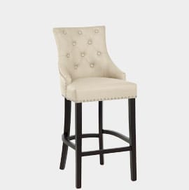 Ascot Bar Stool Cream Leather