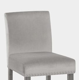 Brunswick Bar Stool Grey Velvet