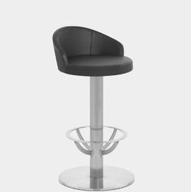 Cello Brushed Steel Stool