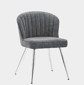 Chase Dining Chair Grey Fabric