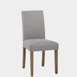 Chicago Oak Dining Chair Grey Fabric