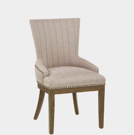 Chiltern Oak Dining Chair Tweed Fabric