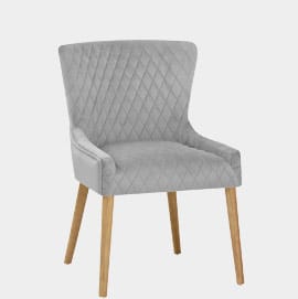 City Oak Chair Chair Grey