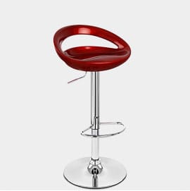 Crescent Bar Stool Red