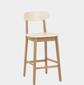 Culture Oak And Cream Bar Stool