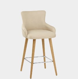 Diablo Oak Bar Stool Beige