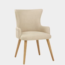 Diablo Oak Dining Chair Beige