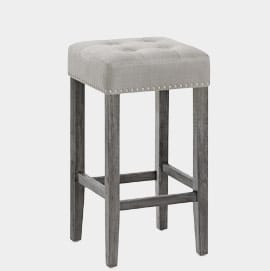 Dove Bar Stool Grey Velvet