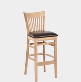 Francis Bar Stool Brown Leather