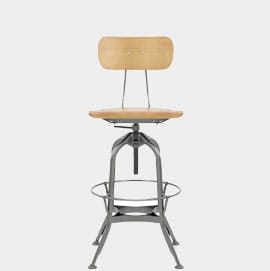 Fuse Toledo Style Antique Steel Stool