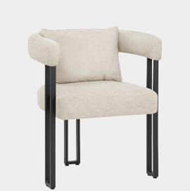 Gigi Chair Cream Fabric