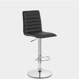 Hiline Bar Stool Black