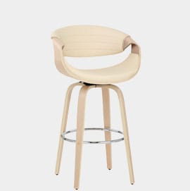 Jefferson Wooden Bar Stool Cream