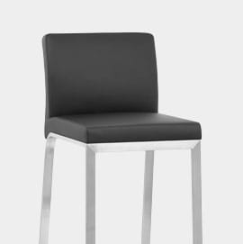 Leah Brushed Stool Black