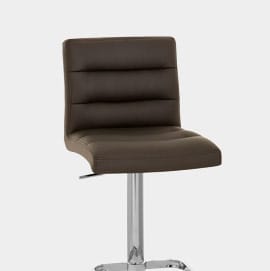 Lush Chrome Stool Brown