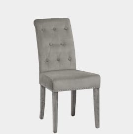 Moreton Dining Chair Grey Velvet