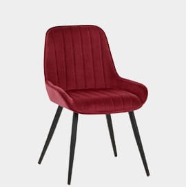 Mustang Chair Red Velvet