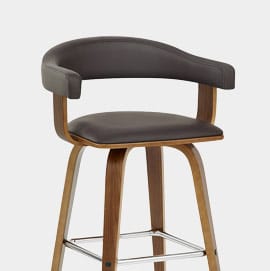 Ontario Walnut Bar Stool Brown