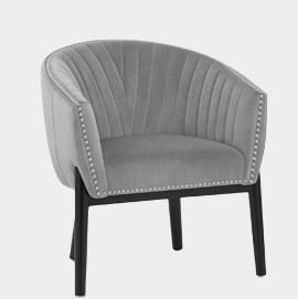 Overture Chair Grey Velvet