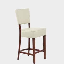Presley Walnut Stool Cream