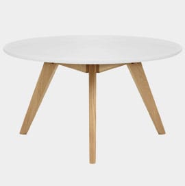 Rush Oak And White Dining Chair