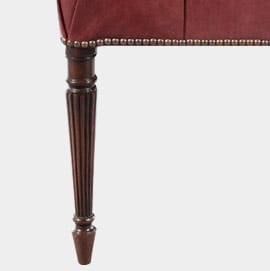 Round Tapered Reeded Leg