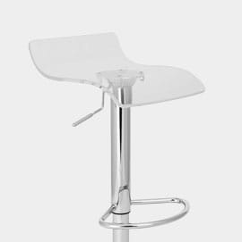 Shimmer Translucent Stool Clear