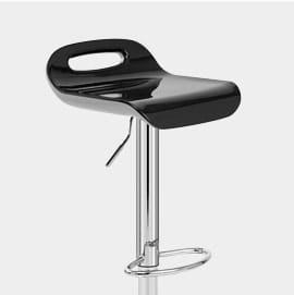 Soda Bar Stool Black & Silver