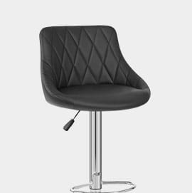 Stitch Bar Stool Black