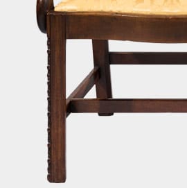 Carved Straight Antique Chair Leg