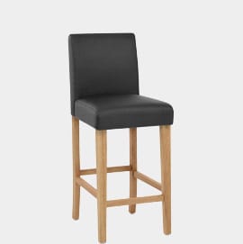 Tetbury Oak Bar Stool Black