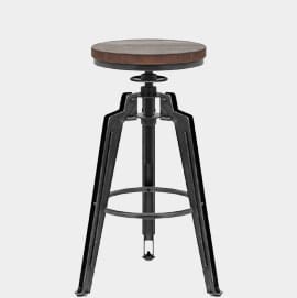 Trio Stool Gunmetal