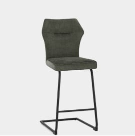 Troy Bar Stool Green Fabric