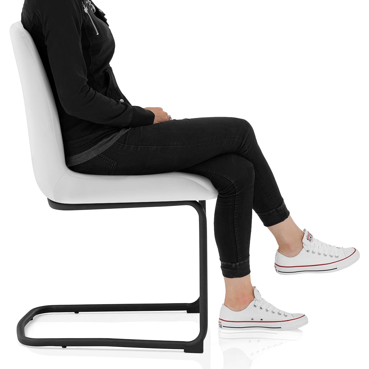 Adele Dining Chair White Frame Image