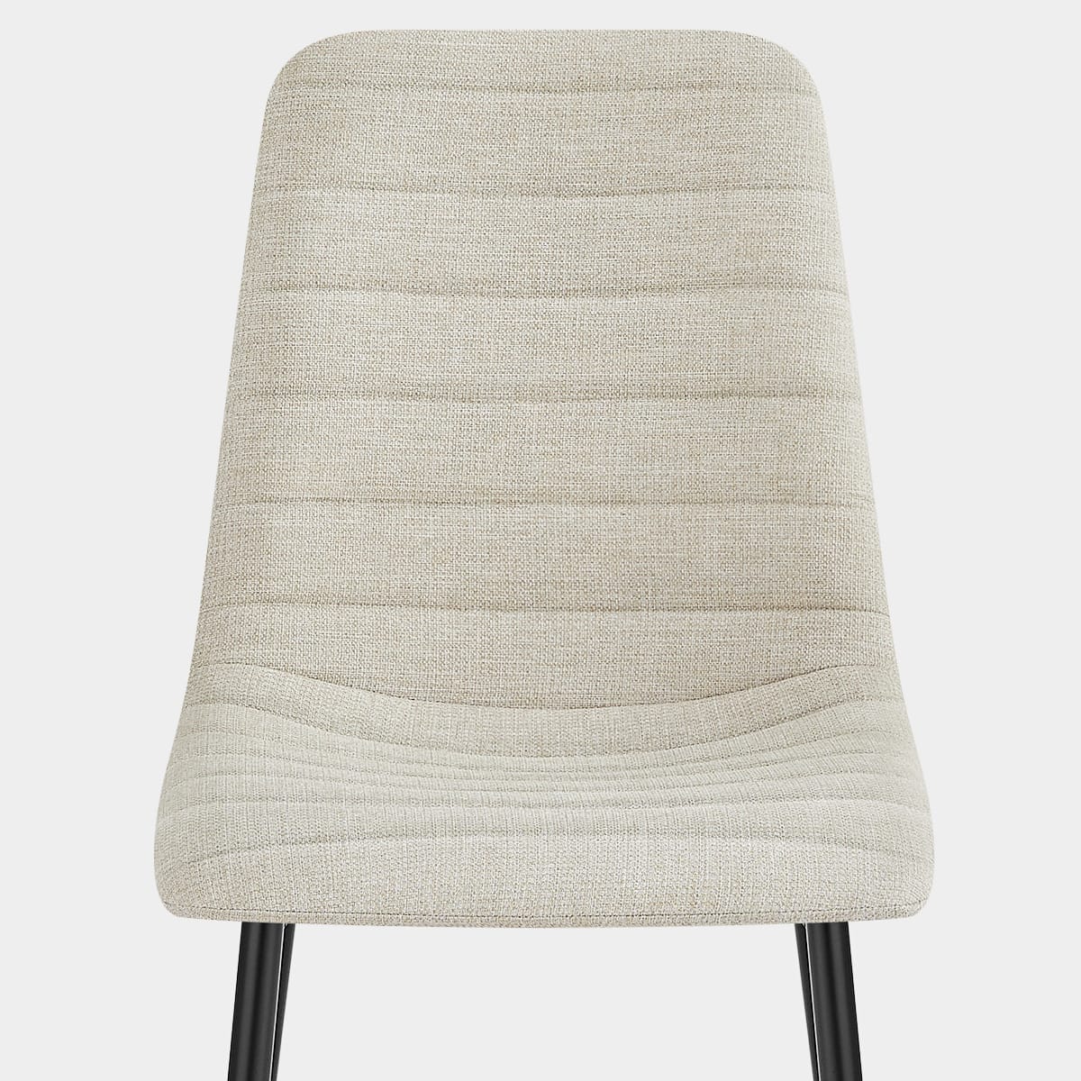 Alex Dining Chair Beige Fabric Seat Image