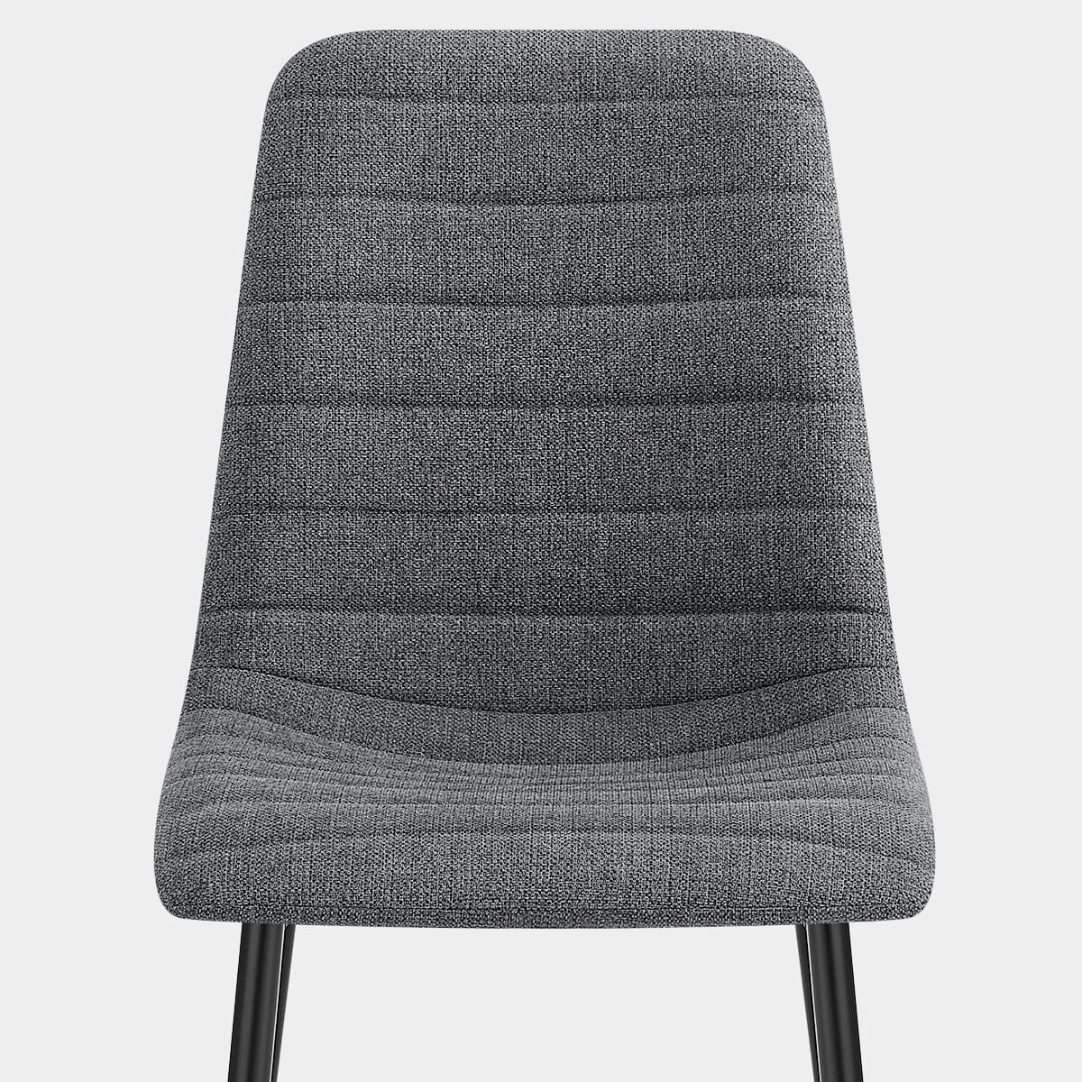 Alex Dining Chair Charcoal Fabric Seat Image