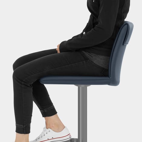 Alto Bar Stool Blue Seat Image