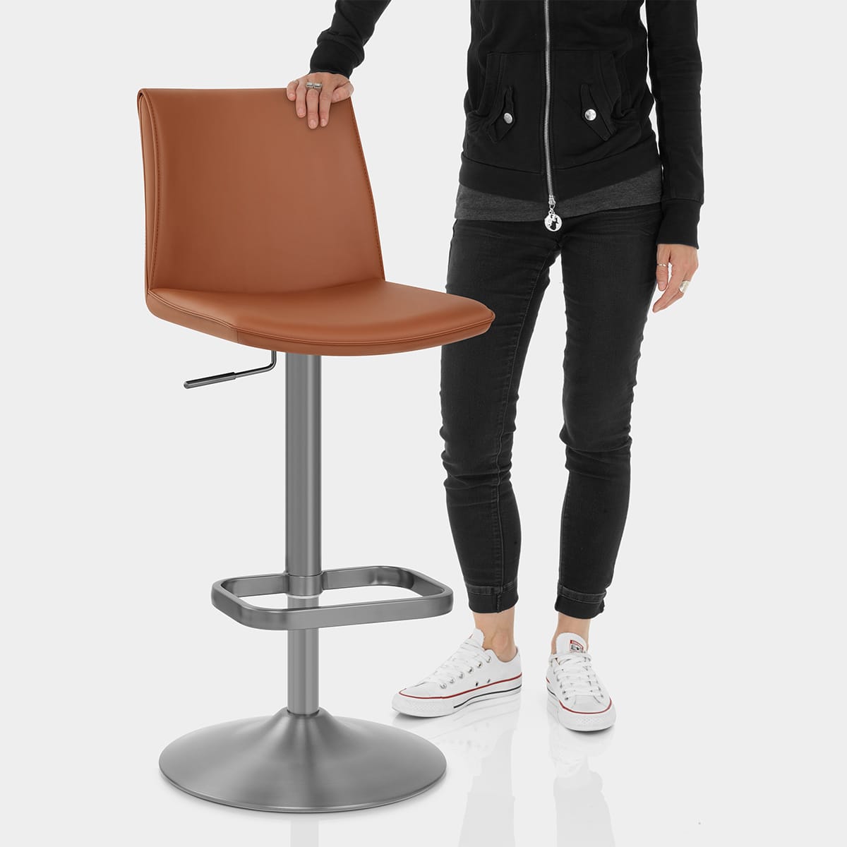 Alto Bar Stool Tan Features Image