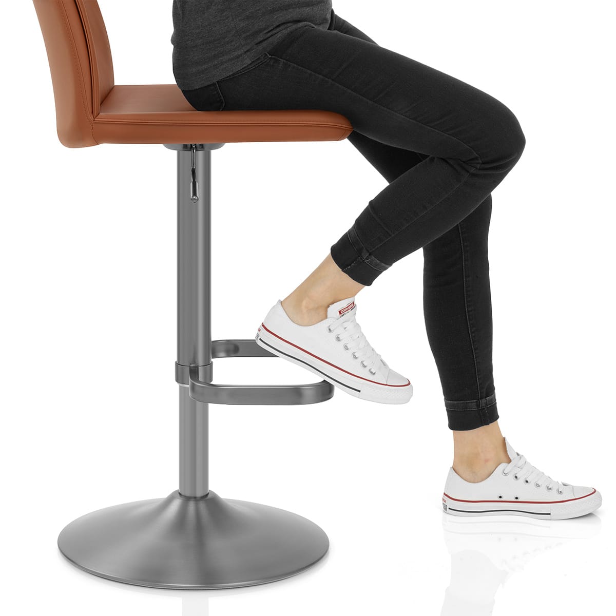 Alto Bar Stool Tan Frame Image