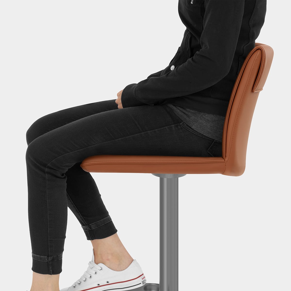 Alto Bar Stool Tan Seat Image