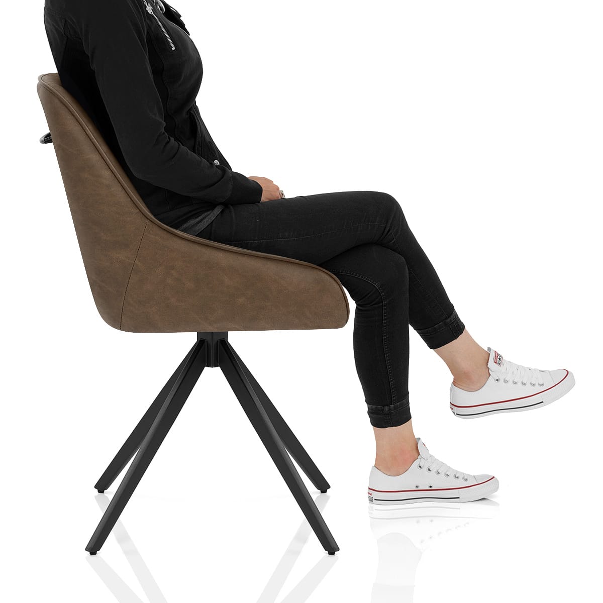 Amelia Chair Brown Frame Image