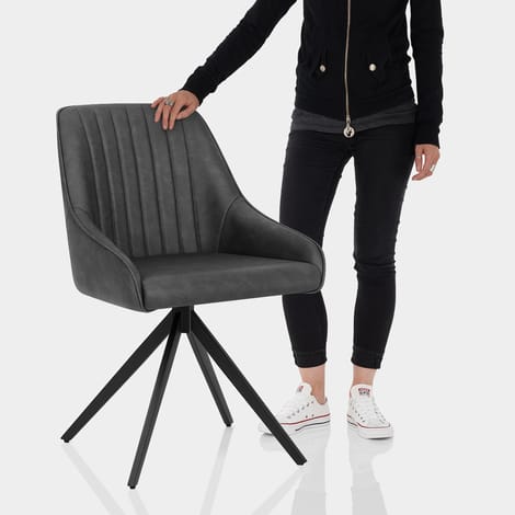 Amelia Chair Charcoal Features Image