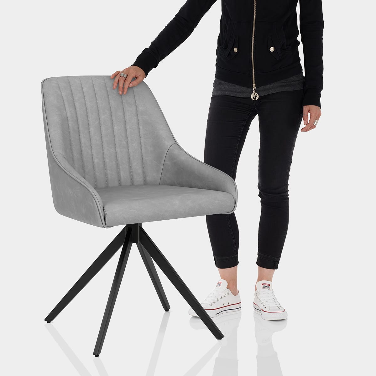 Amelia Chair Grey Features Image