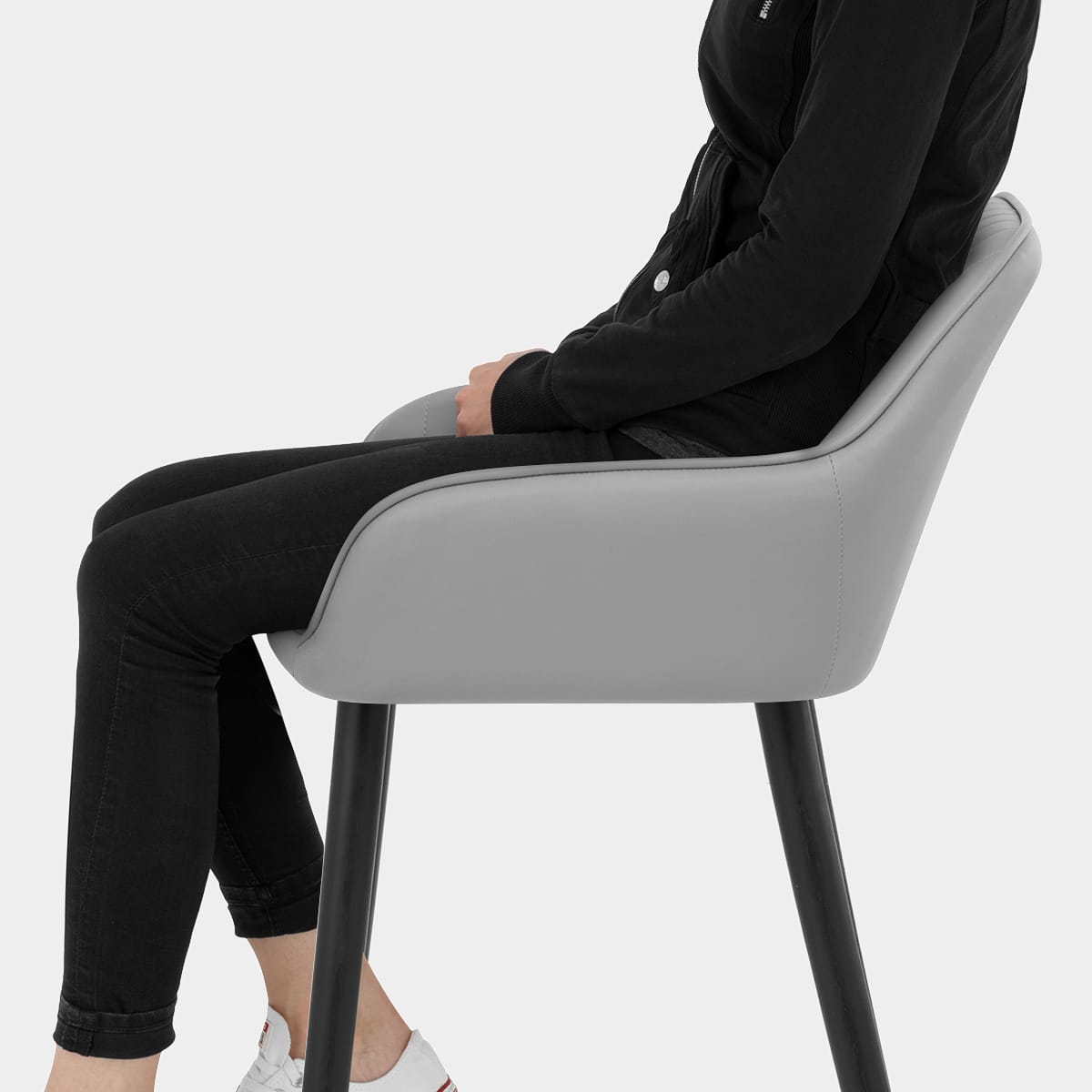 Apres Grande Stool Light Grey Seat Image