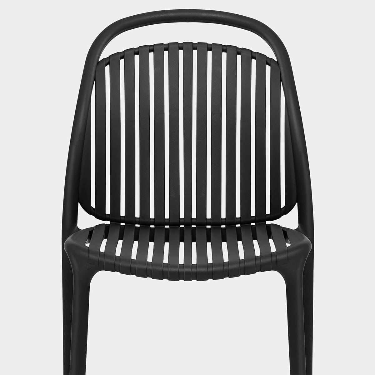 Arlo Stackable Chair Black Seat Image