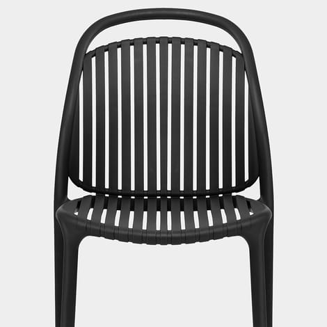 Arlo Stackable Chair Black Seat Image
