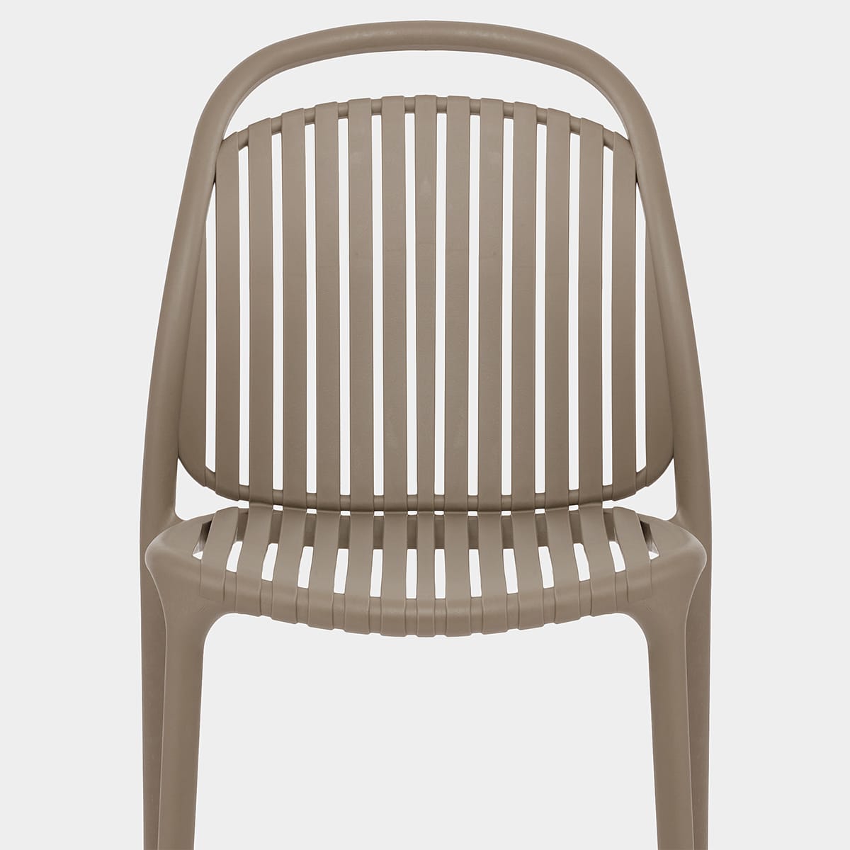 Arlo Stackable Chair Brown Seat Image
