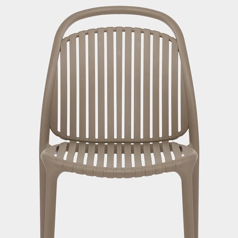 Arlo Stackable Chair Brown Seat Image